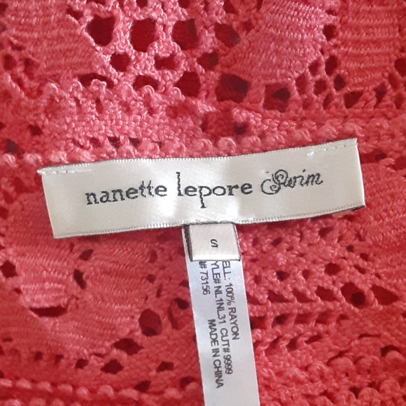 Nanette Lepore Prim Coral Crochet Dress - Picture 3 of 12